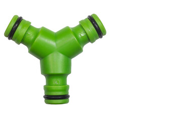 3-way hose connector, light green