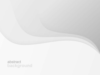 realistic paper cut wave pattern on gray background