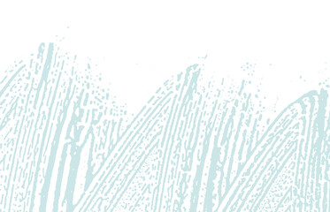 Grunge texture. Distress blue rough trace. Classic