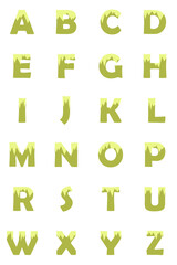 Alphabet on white background. Letters, graphic, illustration, icons, button, web,