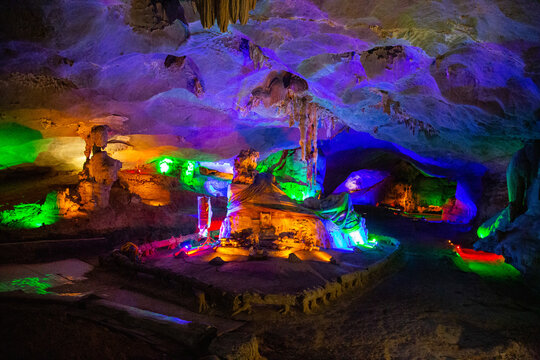 Tham Pha Nang Khoi cave in Phraeprovince, Thailand