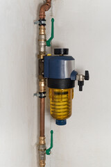 water filtration system installation copper construction pipes