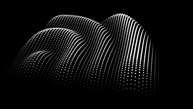 Sinusoidal Formula Distortion Sine Wave And Waveform. Graph Of A 3d Function Space In Three-dimensional Coordinates. Science Simple Detailed Volume Drip Drop Background.