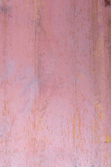 Pink rusty metal