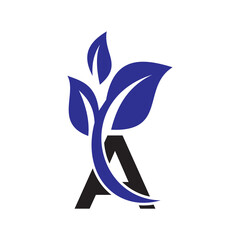 Naklejka premium Abstract letter A logo design,Gold, beauty industry and fashion logo.