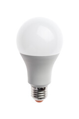 LED light bulb isolated on white background. Energy super saving electric lamp is good for environment.