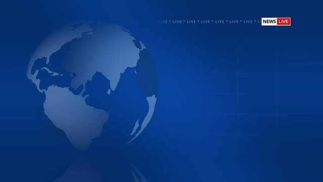 A live news background with copy space. Great for breaking sports and weather headlines or for live reports.