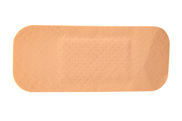 Medical elastic plaster isolated on the white background