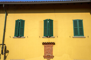 Old house at Trezzo sull Adda, Milan province, italy