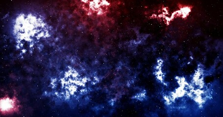 Fototapeta premium Traveling through star fields in space.