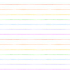 Watercolor rainbow striped pattern. Multicolor check pattern for kids. Pastel geometrical pattern for fabric, kids apparel, home decor