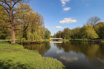 Fototapeta na wymiar Hamm (Westfalen); Frühling im Kurpark