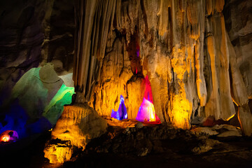 Tham Pha Nang Khoi cave in Phraeprovince, Thailand