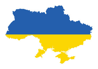 Map of Ukraine. Vector illustration.