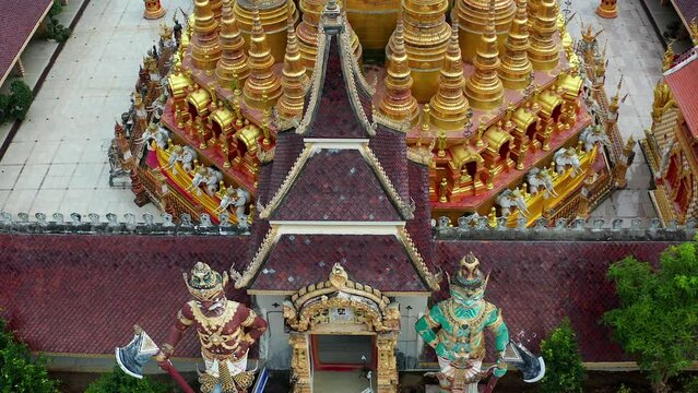 Wat Phrathat Suthon Mongkhon Khiri temple complex in Phrae, Thailand