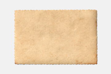Old brown paper isolated on white background