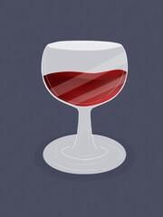 glass of red wine
