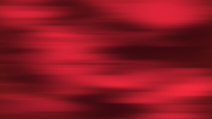 Twisted vibrant emerald gradient blurred of red  colors with smooth movement of the gradient in the frame with copy space. Abstract horizontal lines concept