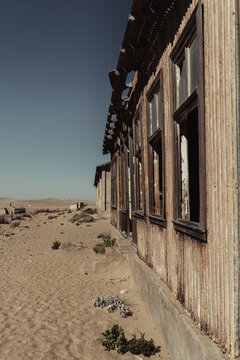 Photo from the ghost town of Kolmanskop, nearby L&uuml;deritz, in the Namib desert. Namibia, Africa.