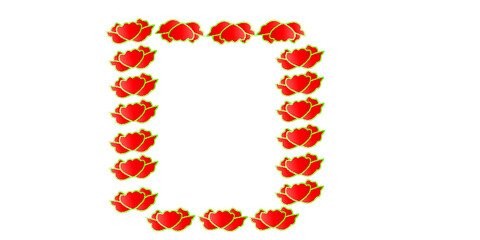 flowers border frame