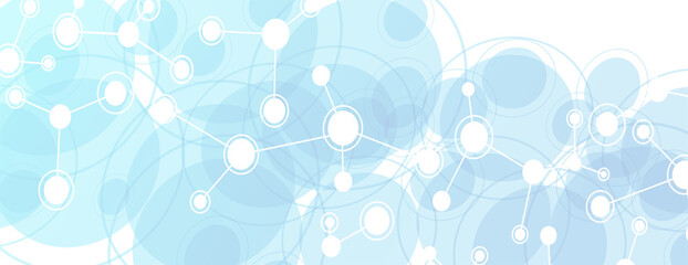 Abstract  concept with molecule pattern background. Vector illustration.	