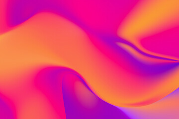Trendy yellow and violet fluid gradient background 3d rendering