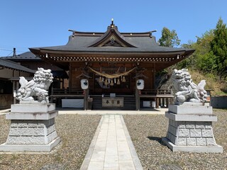 Naklejka premium 平泉の熊野三社