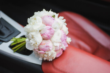Wedding flower bouquet for a bride.
