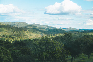 landscape with mountains