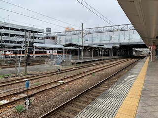 秋田駅のホーム