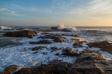 Foz during a storm on the ocean
