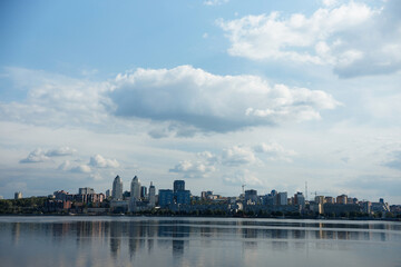 city ​​dnieper river panoramic view dnepropetrovsk