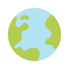 Planet earth icon. Vector illustration