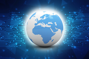 3d illustration of Data sharing concept