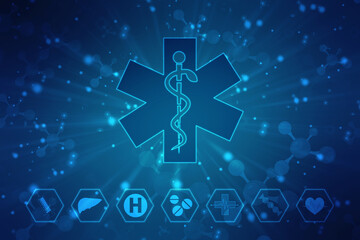 Medical and Health care concept background, Medical Science, Biotechnology concept background