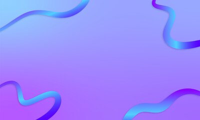 Obraz premium Iridescent holographic shapes framed over gradient background