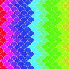 Fabric pattern by using semicircles gradient from dark to light, arranged to create a beautiful pattern.