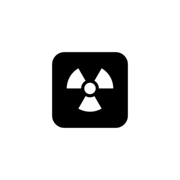 Radioactive button icon