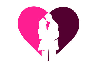love couple vector stock illustration