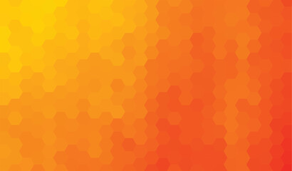 Abstract geometry hexagon yellow and orance texture background pattern. vector illustration.