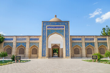 Main entrance to Bahoutdin Architectural Complex in Bukhara, Uzbekistan. Complex was founded in...