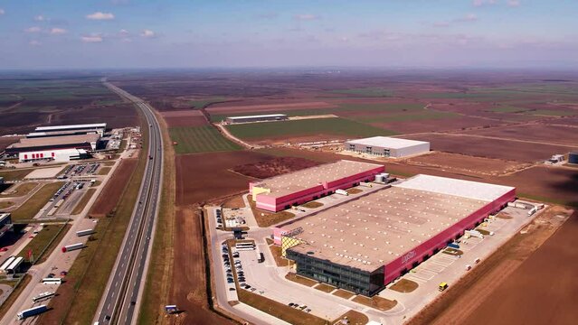 factories next to the highway