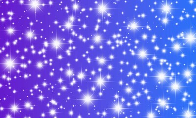 Sparkling stars with colorful backgrounds are used as background decorations.
