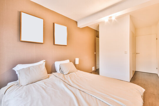 Spacious bedroom with huge window