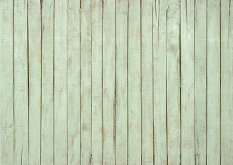 Painted green wooden background, empty