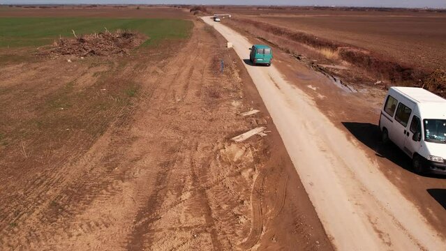 road in the fields