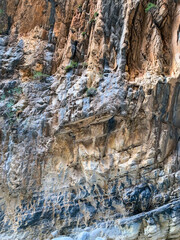 Texture. Rough texture of stone or rock mountain wall