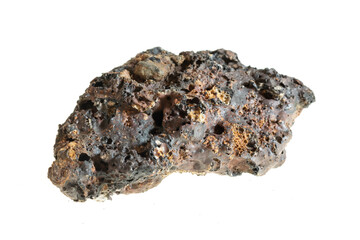 furnace slag on a white isolated background