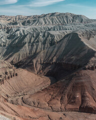 Colorful desert mountains