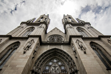 View of Sao Paulo. Brazilian metropolis, it is possible to see an iconic building of the city, the...